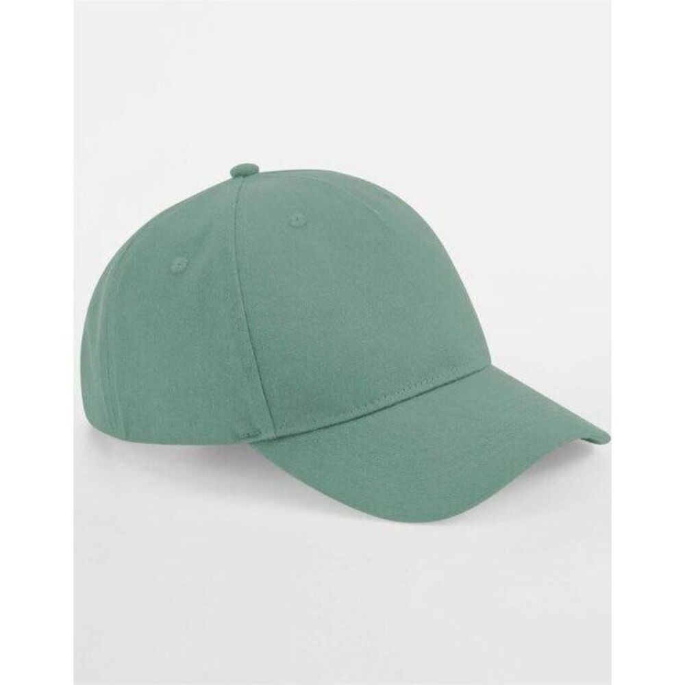 Beechfield Unisex Adult Cotton 5 Panel Baseball Cap / Dusty Green